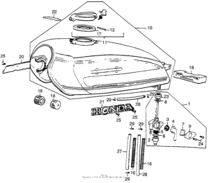 CL360 Топливный бак