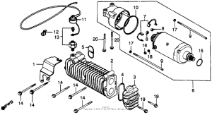 CB450S Starter motor + oil cooler