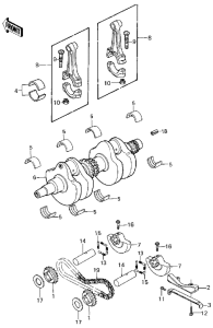 KZ250 Crankshaft / balancer
