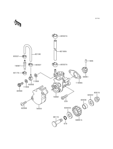 KDX125 Масляный насос