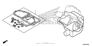 VT1300CS Комплект прокладок