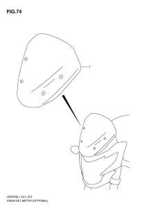 GSR750 Visor set meter