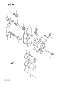 RM125 Передний суппорт