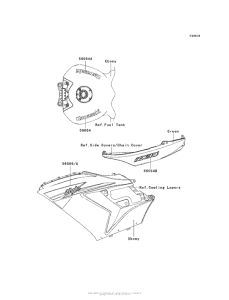 ZX1400 Decals (Green)(Cbf)(Ca,us)