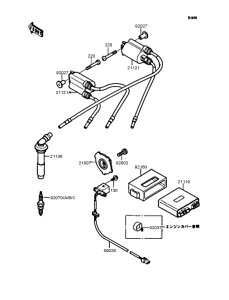 ZX400 Катушка зажигания