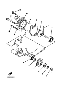YZ125 YZ125B YZ125B1 Водяная помпа