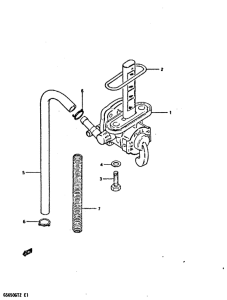 GS650 Топливный кран