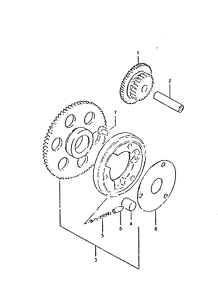 GSX400 Муфта стартера