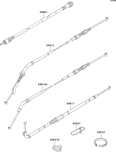 ZG1000 Тросы управления