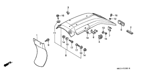 XR600R Заднее крыло