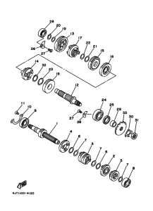 TZ125 Трансмиссия