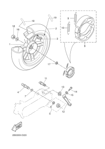 CW50L Переднее колесо