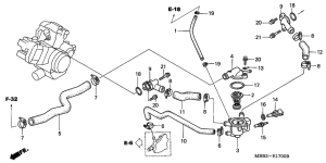 VTR1000F Труба водная