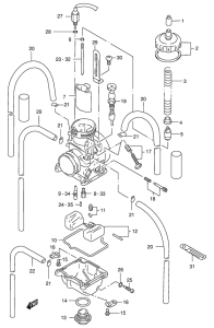 RM250 Carburetor assy