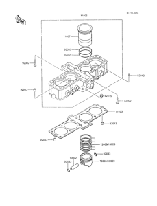 ZX600 Цилиндр и поршни
