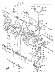 GSX-R400 Carburetor assy