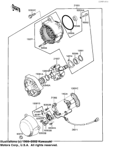 ZX900 Generator / regulator