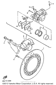 XJ600SDC Задний суппорт