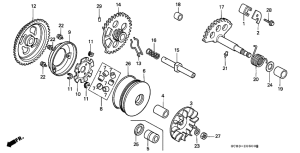 NH80 Drive face / kick starter