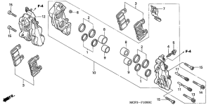 VTR1000SP Передний суппорт