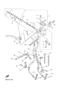 XJ600S Главный тормозной цилиндр