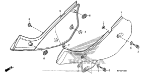 XR650L Боковые обтекатели