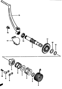 RM500 Ножной стартер