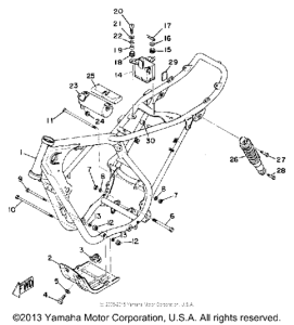 RT1B Frame,rear cushion