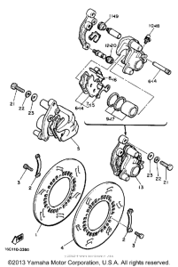 XJ650LJ Передний суппорт