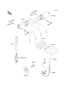 ZX600 Катушка зажигания