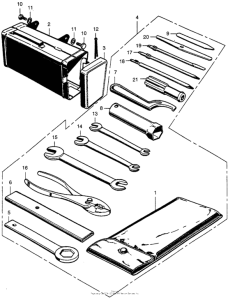 SL350 Tool box + tools