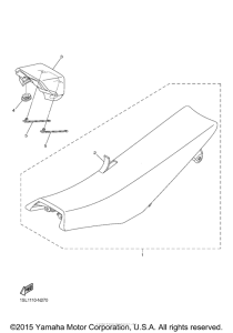 YZ450FFL Сиденье