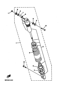 WR200R Задняя подвеска