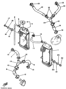 YZ125 Radiator. hose