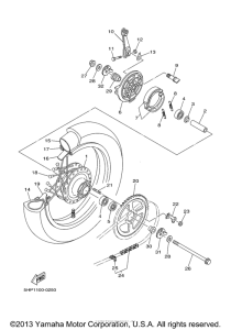 TTR125N Переднее колесо