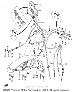 YDS5 Handle and front fender