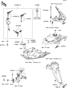 EX650 Замок зажигания