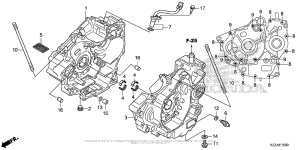 CRF250L (ABS) Картер двигателя