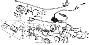VT700C Спидометр + тахометр