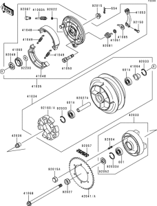 VN800 Заднее колесо и цепь