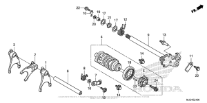  Вилка переключения передач