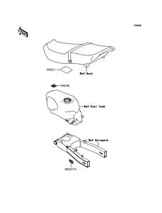 ZX400 Наклейки