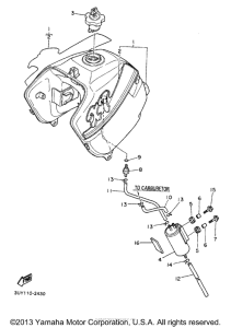 XT600EDC Топливный бак