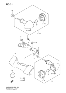 VL800 Поворотники