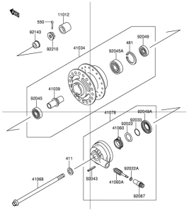 FD112 Передняя втулка
