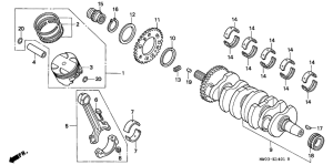 CBR900RR Crankshaft / piston