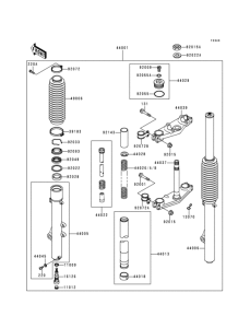  Front fork(1 / 2)(kdx200-e4)