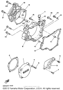YZ125A Боковые крышки