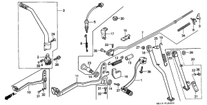 XR250R Pedal / kick starter arm