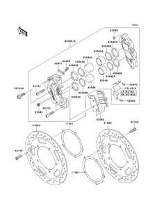 VN2000 Передний суппорт